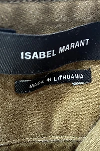 Isabel Marant Olive Belted Pants Selected by The Curatorial Dept.