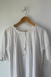 Victorian Nightgown Dress Initials HF Selected by The Curatorial Dept.