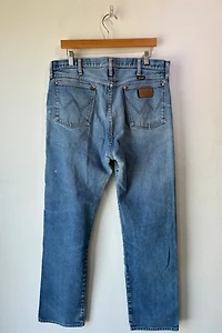 Wrangler Distressed and Paint Splattered Jeans Selected by The Curatorial Dept.