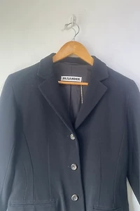 Jil Sander Black Wool Blend Tailored Blazer Selected by The Curatorial Dept.
