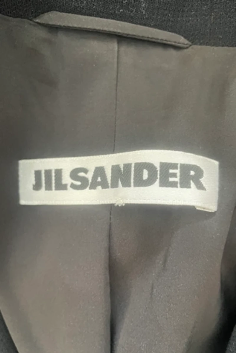 Jil Sander Black Wool Blend Tailored Blazer Selected by The Curatorial Dept.