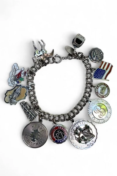 Vintage 1960s Sterling Silver Charm Bracelet Selected by SharpLilTeeth