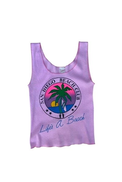 Vintage 1980s San Diego Life's A Beach Tank Top Selected by SharpLilTeeth