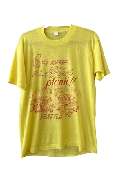 Vintage 1980s Ford Picnic Hot Rod T Shirt Selected By Vintage Warrior