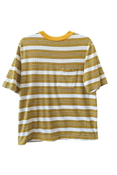 Vintage 1960s Yellow Striped T Shirt Selected By Vintage Warrior