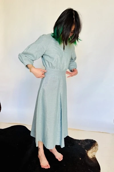 Vintage Blue Metallic Future Dress Selected by Atlantic Vintage