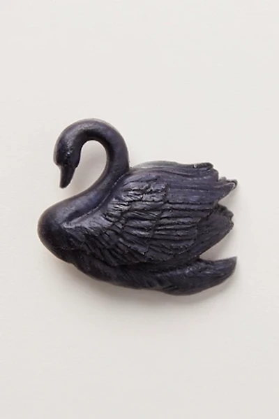 Curried Myrrh Swan Barrette