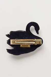 Curried Myrrh Swan Barrette