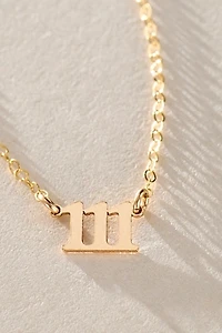 Set & Stones Angel Number Necklace