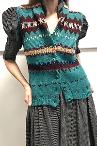Sleeveless Wool Cardigan Selected by Cannonball and Tilly