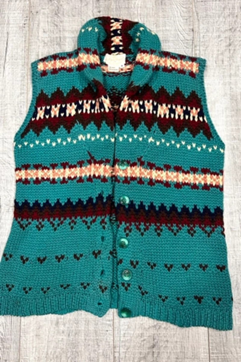 Sleeveless Wool Cardigan Selected by Cannonball and Tilly