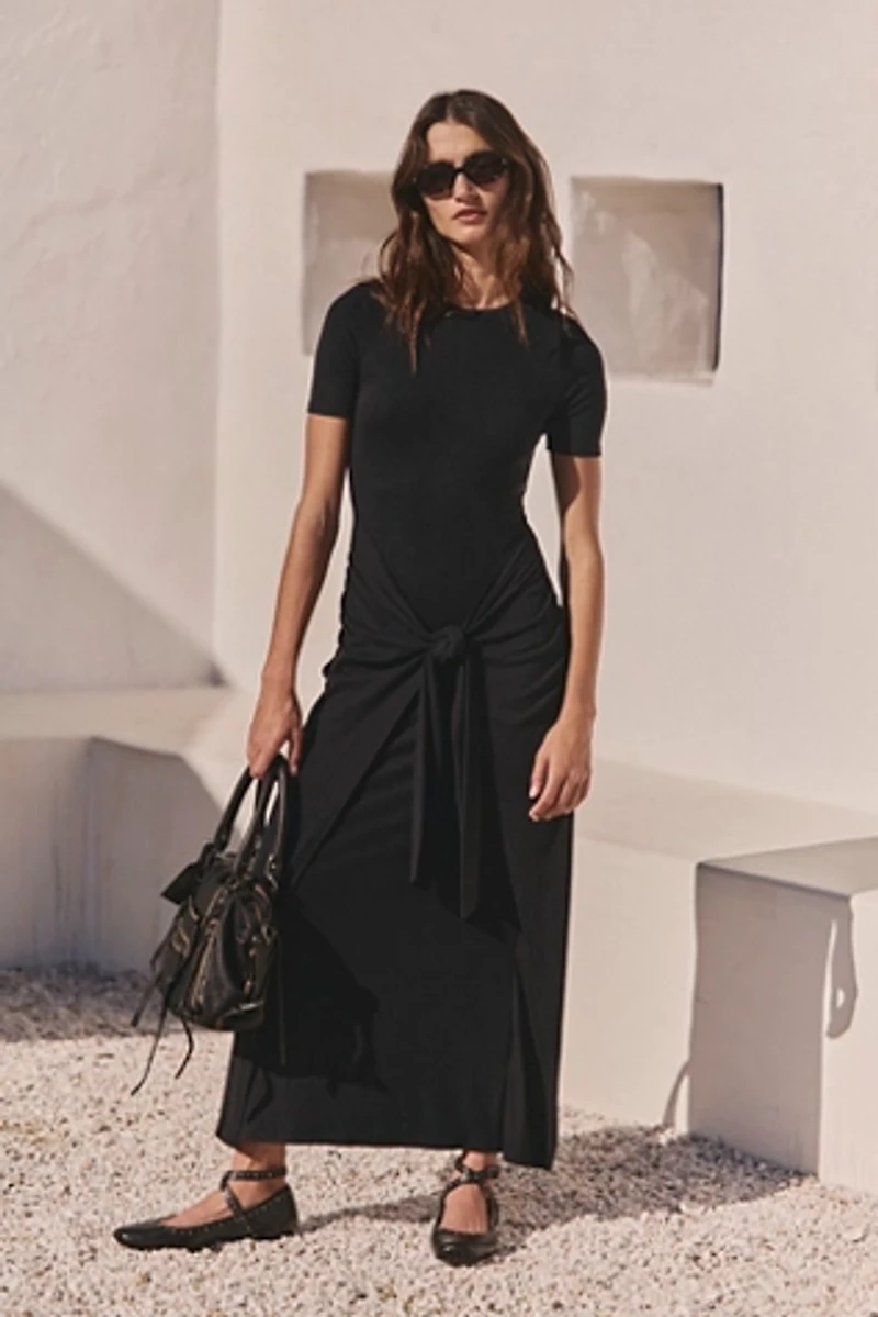 Good Feels Short-Sleeve Maxi Dress