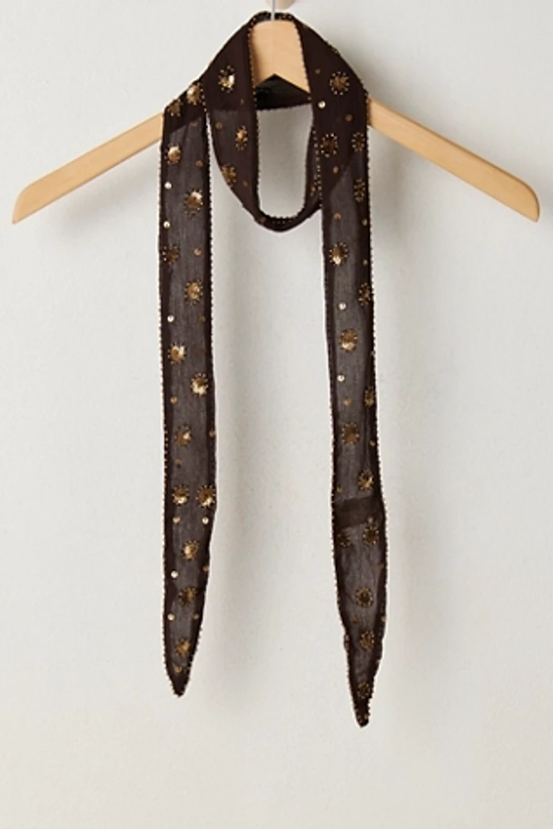 Tilly Skinny Embellished Scarf