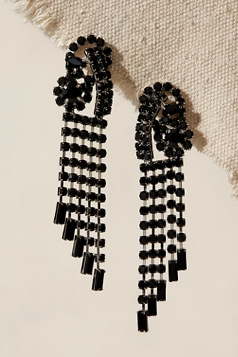 Follow The Rhythm Rhinestone Earrings