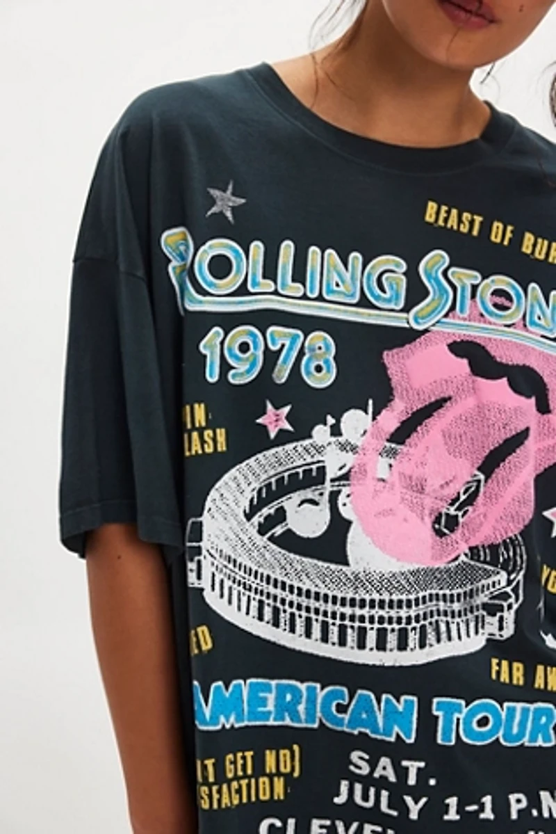 Daydreamer Rolling Stones 1978 Tour Oversized Tee