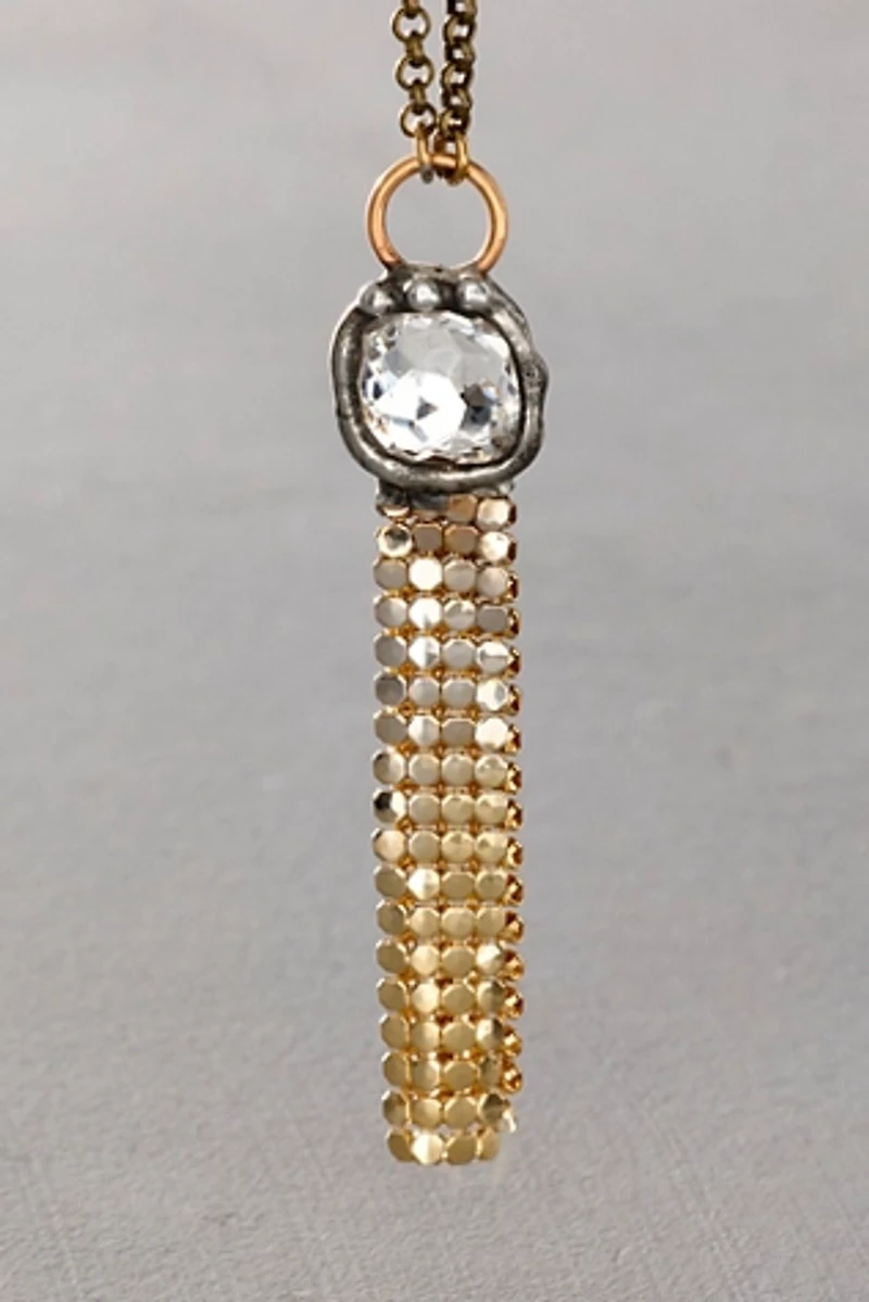 Mikal Winn Mesh Crystal Necklace