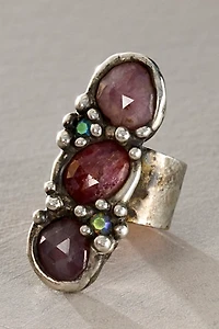 Mikal Winn Triple Sapphire Ring