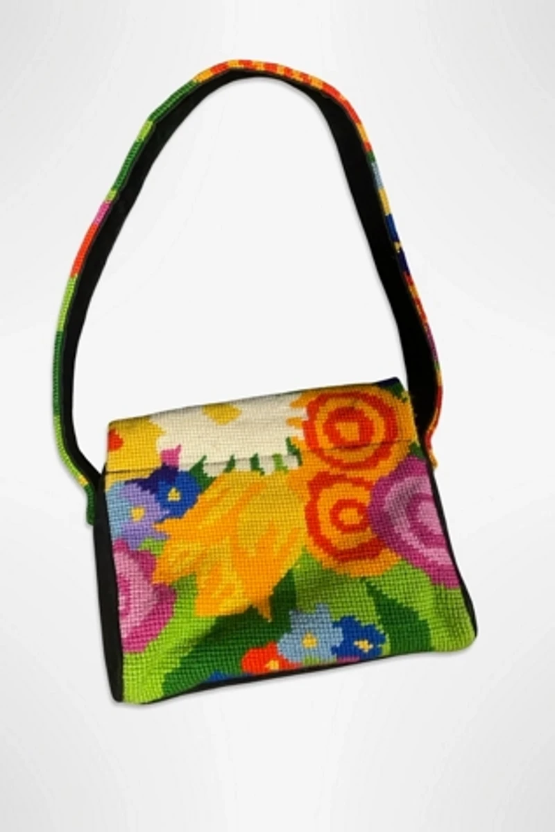 1960s Adolfo Handmade Needlepoint Bag Selected By Ritual Vintage