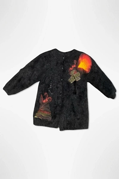 1980s Shaggy Wool Art To Wear Cardigan Selected By Ritual Vintage