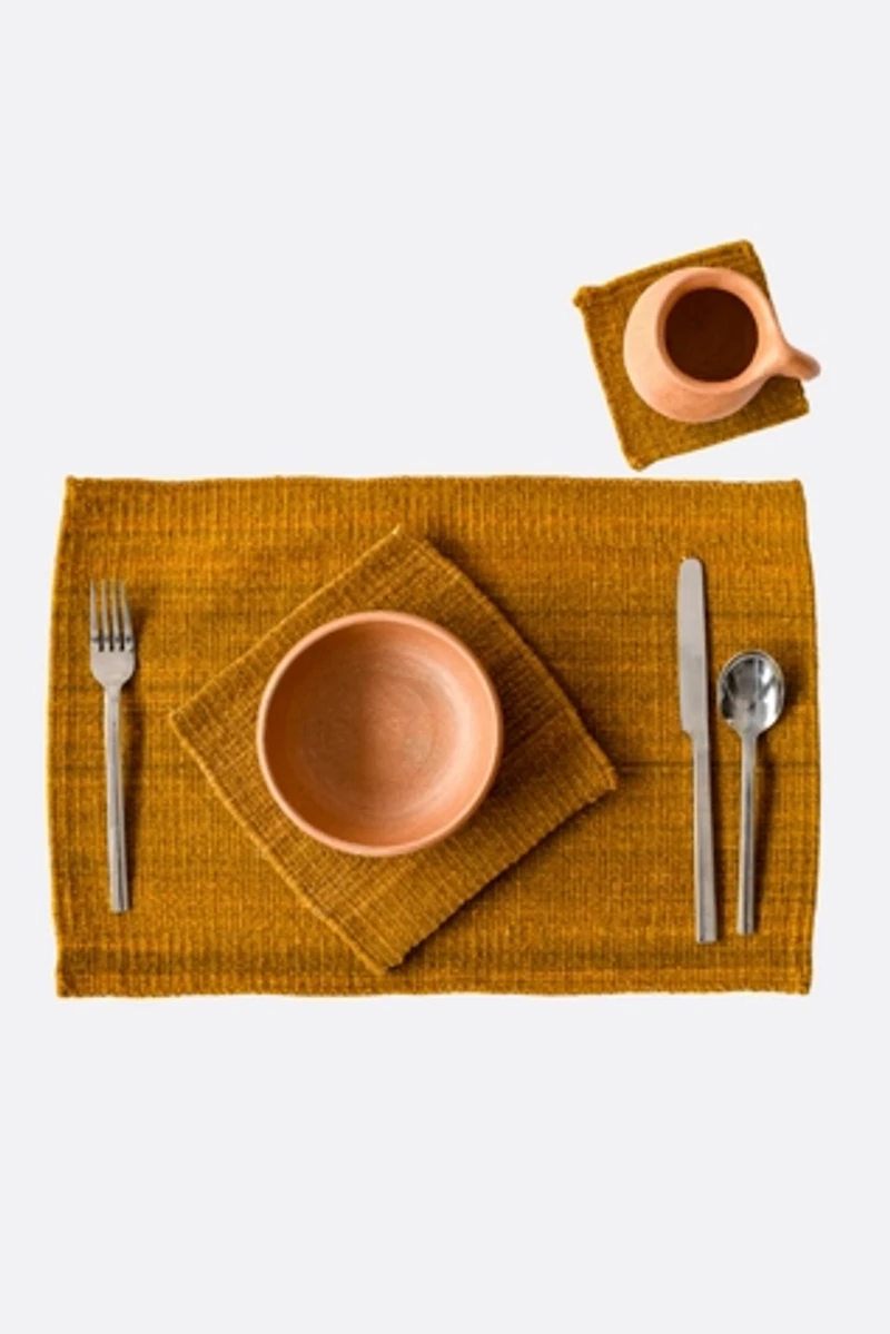 LOOM Imports Handwoven Wool Placemat Set