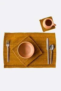 LOOM Imports Handwoven Wool Placemat Set