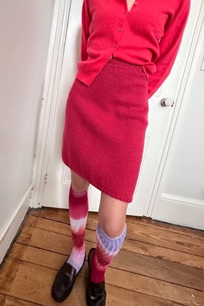 Vintage Handmade Pink Sweater Pencil Skirt Selected by KA.TL.AK