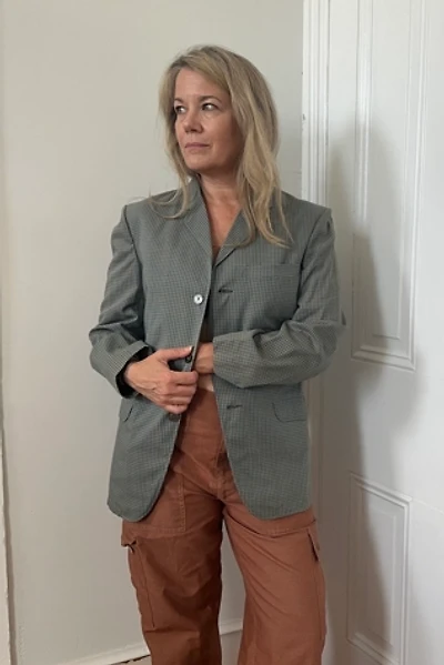 Vintage NWT Gingham Lightweight Blazer Selected by KA.TL.AK