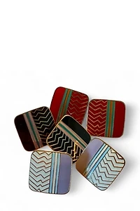 1980s Laurel Burch Ahktar Enamel Earrings Selected by Personal Choice