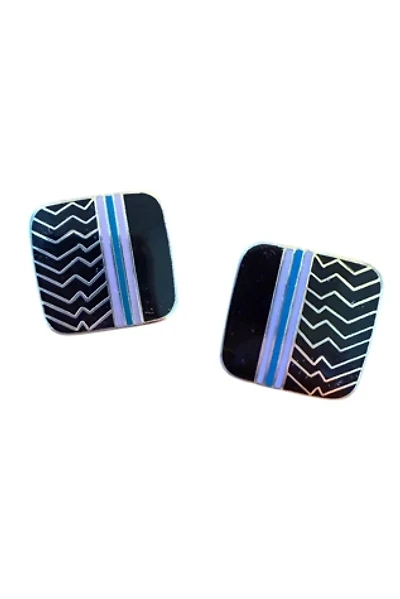 1980s Laurel Burch Ahktar Enamel Earrings Selected by Personal Choice