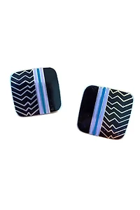 1980s Laurel Burch Ahktar Enamel Earrings Selected by Personal Choice