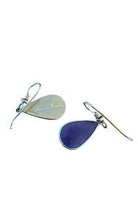 1980s Laurel Burch Teardrop Enamel Earrings Selected by Personal Choice