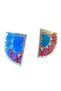 1980s Laurel Burch Surface Clip On Earrings Selected by Personal Choice