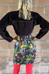1990s Geoffrey Beene Mini Dress and Corduroy Bolero Selected by Personal Choice