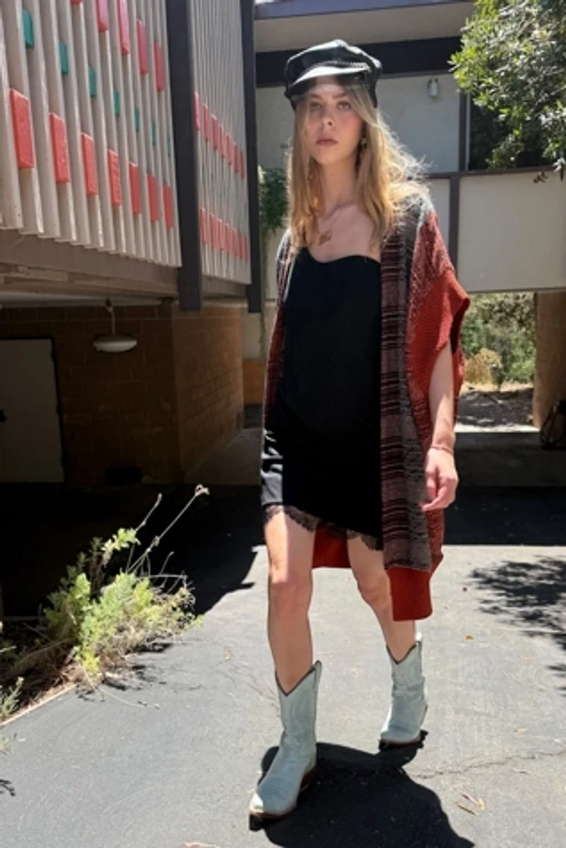 1980s Hand Woven Laise Adzer Cocoon Vest Selected by Personal Choice