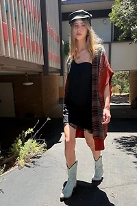 1980s Hand Woven Laise Adzer Cocoon Vest Selected by Personal Choice