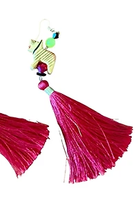 Tiger Tassel Shoulder Duster Earrings Deleted by Personal Choice