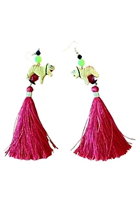 Tiger Tassel Shoulder Duster Earrings Deleted by Personal Choice