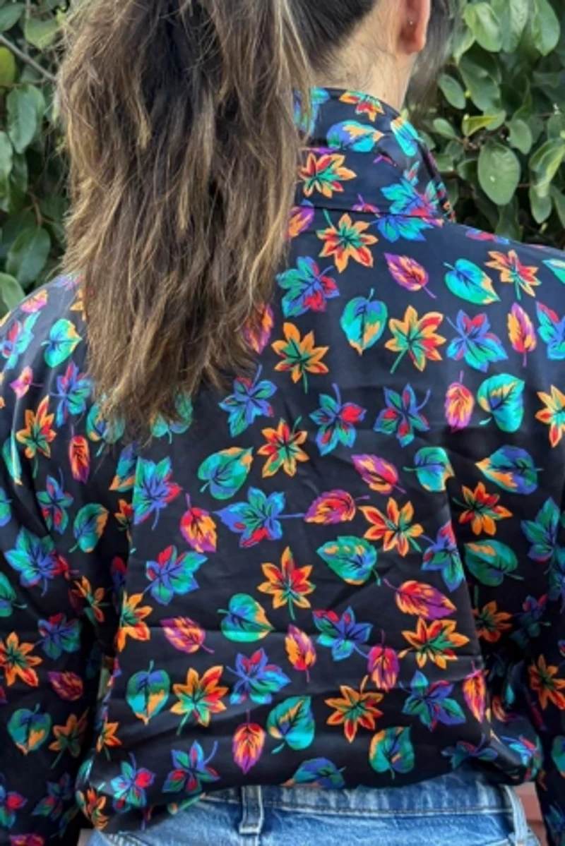 1990s Escada Double Collar Silk Blouse Selected by Personal Choice