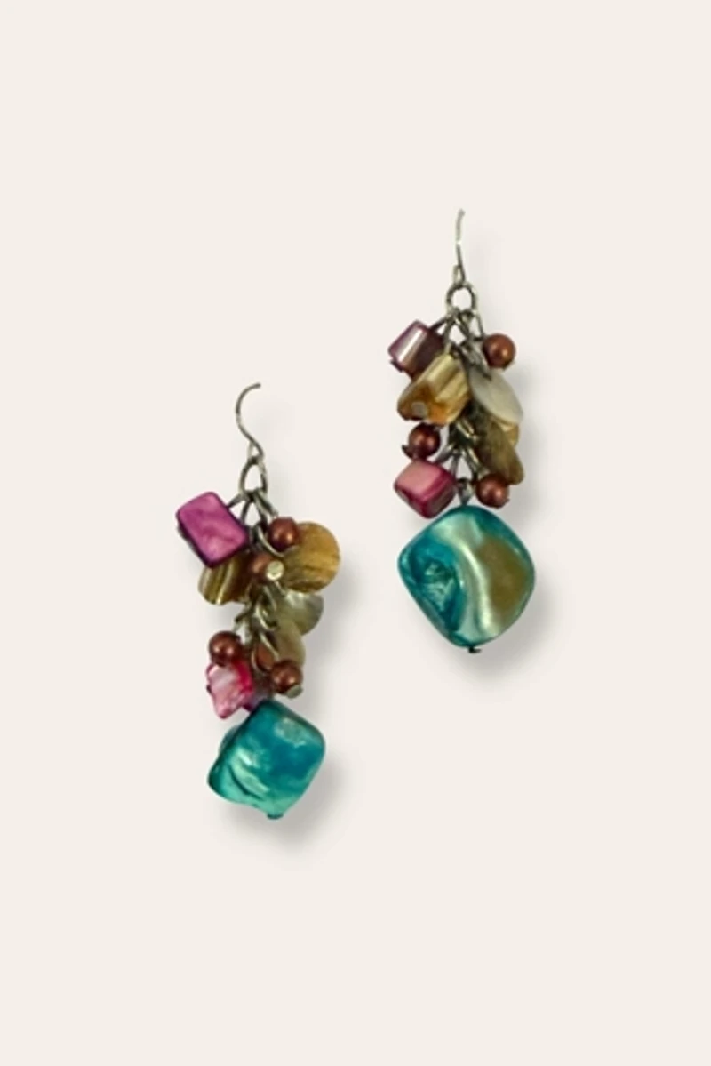 Y2K Mother Of Pearl Earrings Selected By Afterlife Boutique