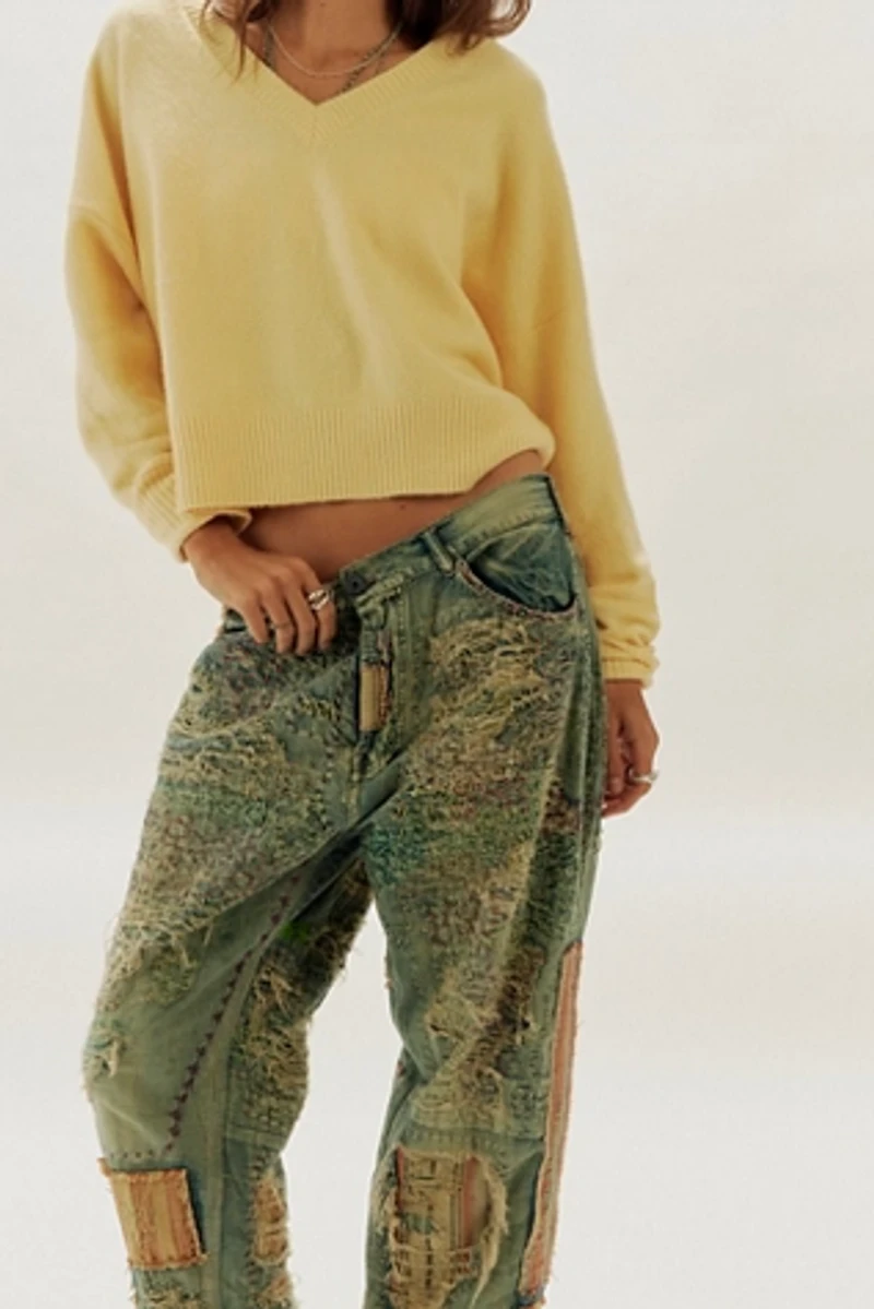 Magnolia Pearl Salvaged Workwear Jeans