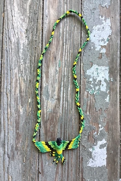 Vintage 1960s Beaded Hummingbird Necklace Selected by Cherry
