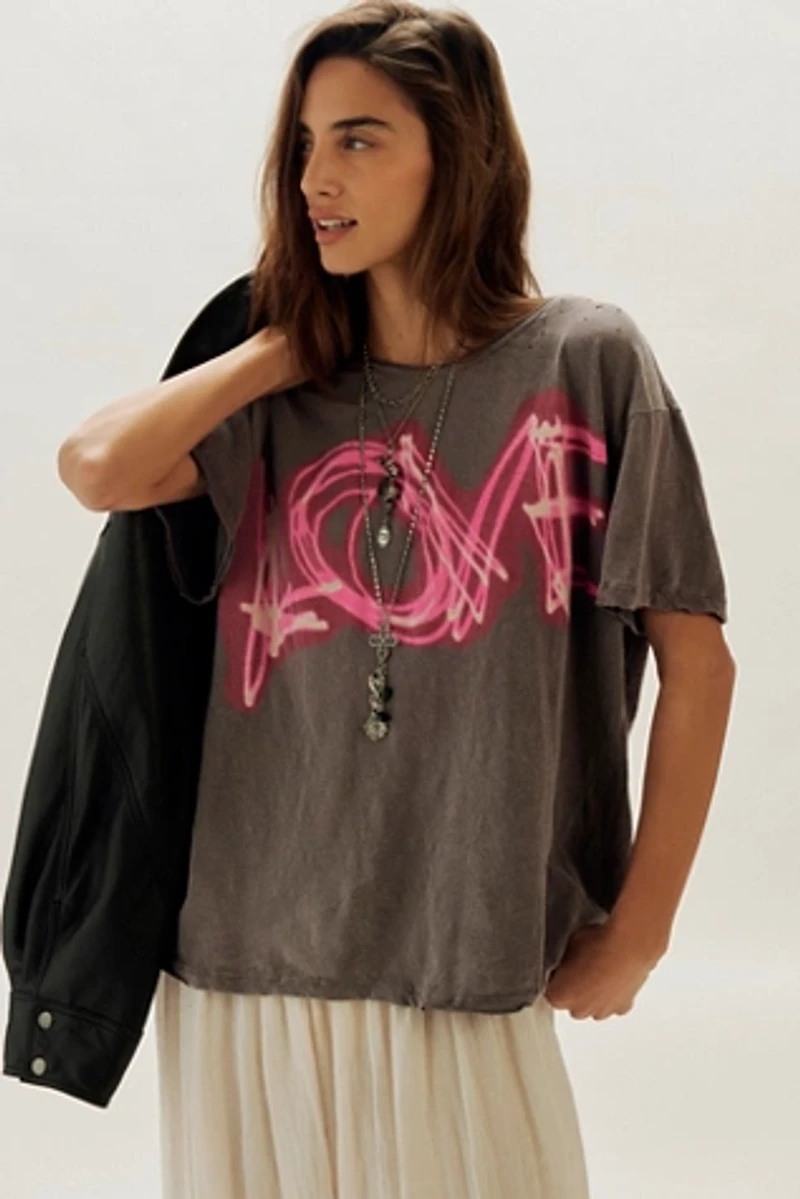 Magnolia Pearl Love Is Neon Tee