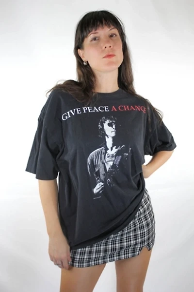 Give Peace A Chance John Lennon Vintage Tee Selected By Moons + Junes Vintage