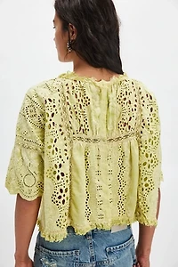Magnolia Pearl Eyelet Gabriella Blouse