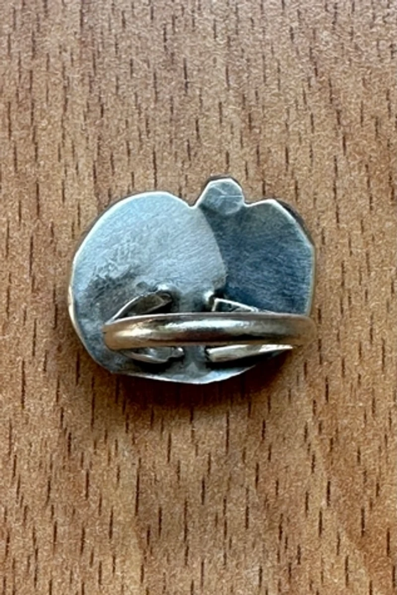 Sterling Silver Coral and Turqoise Ring Selected by Picky Jane
