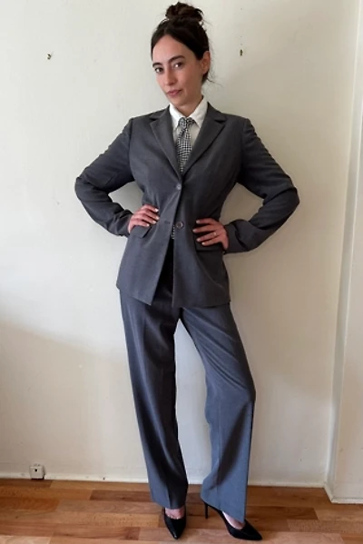 Vintage 1990’s Georgiou Grey Ladies Suit Selected by Picky Jane