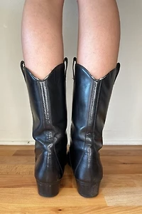 Black Mezlan Western Cowboy Boots Selected by Picky Jane