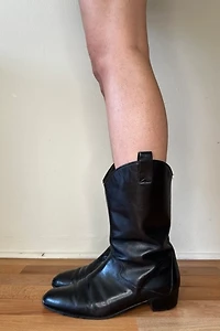 Black Mezlan Western Cowboy Boots Selected by Picky Jane