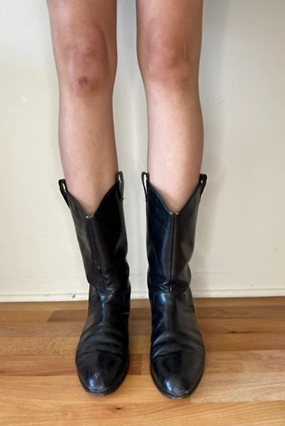 Black Mezlan Western Cowboy Boots Selected by Picky Jane