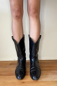 Black Mezlan Western Cowboy Boots Selected by Picky Jane